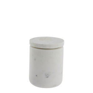 Lene Bjerre - Ellia krukke 9x9 cm. hvid marmor