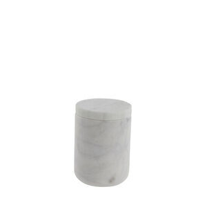 Lene Bjerre - Ellia krukke 6x6 cm. hvid marmor