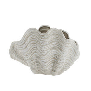 Lene Bjerre - Sheline musling vase 26x19,5 cm. sand