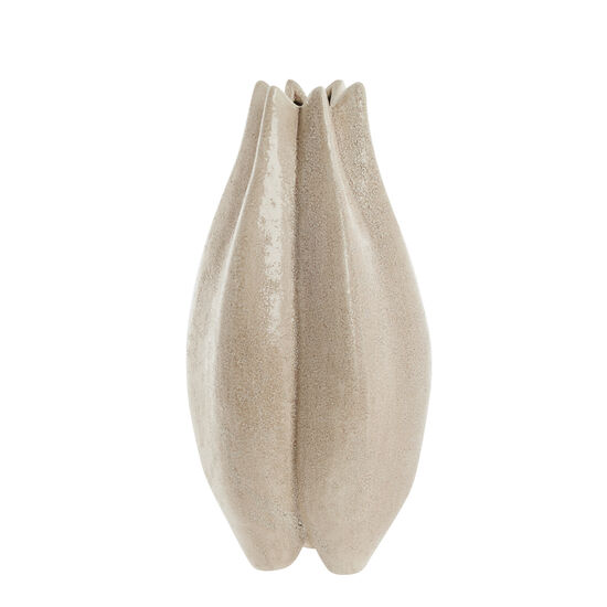 Lene Bjerre - Valona vase i stentøj40,5x23 cm. sand