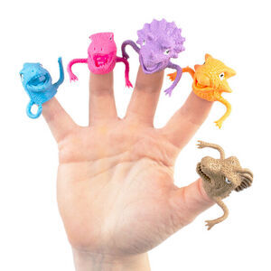 Magni - Fingerdukker med dino assorteret / Magni - Finger puppets with dino assorted