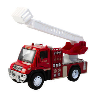 Magni - Brandbil med lyd, lys og pull-back, model 1 / Magni - Firetruck with sound, light and pull-back, model 1