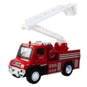 Magni - Brandbil med lyd, lys og pull-back, model 2 / Magni - Firetruck with sound, light and pull-back, model 2