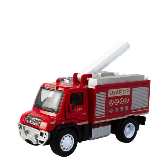 Magni - Brandbil med lyd, lys og pull-back, model 3 / Magni - Firetruck with sound, light and pullback, model 3