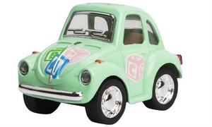 Magni - VW Classic Bobbel pastel med print, grøn, 2" / Magni - VW Classical Beetle pastel with print, green, 2"