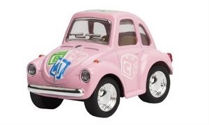 Magni - VW Classic Bobbel pastel med print, rød, 2" / Magni - VW Classical Beetle pastel with print, red, 2"