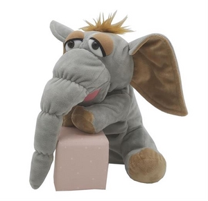 Magni - Hånddukke elefant Frank, 25 cm.