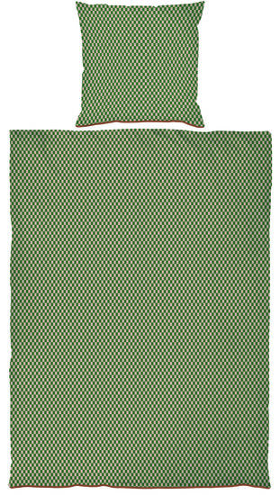 Mette Ditmer - MINI-sengesæt - Pine green/Tan - W140 x L220 cm