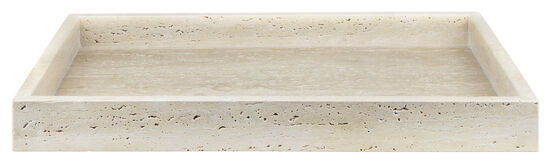 Mette Ditmer - TRAVERTINE tray, large - Linen