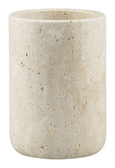 Mette Ditmer - TRAVERTINE toothbrush holder - Linen