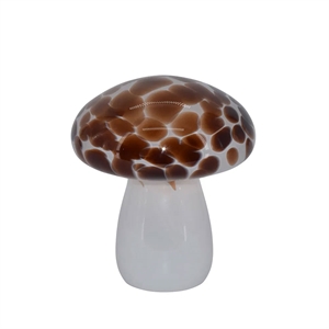 La Vida - Mushroom glaslampe LED - Stor - Cognac