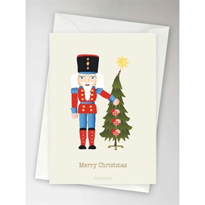 ViSSEVASSE - Julekort - Merry Christmas Nutcracker - A6