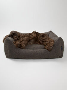 Nordog - Billy Bouclé hundeseng Mocca - Small - 60 x 44 x 20 cm