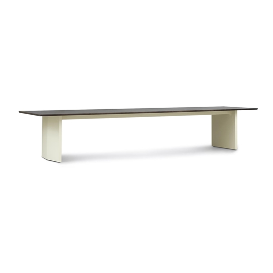 Normann Copenhagen - Panel Table - 100 x 420 cm - Cream - mørkebrun