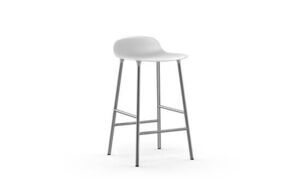 Normann Copenhagen - Form barstol 65 cm -hvid/chrome