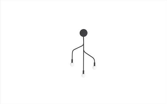 Normann Copenhagen - Vekst Wall Lamp EU - Black