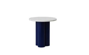 Normann Copenhagen - Dit Table Bright Blue - White Carrara