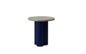 Normann Copenhagen - Dit Table Bright Blue - Travertine Silver