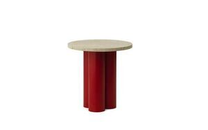 Normann Copenhagen - Dit Table Bright Red - Travertine Light