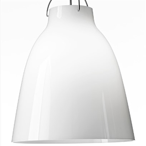 Fritz Hansen - Loftlampe - Caravaggio Opal - P3 Large - Silver ledning 6m