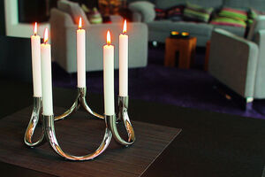 Philippi - Bow candle holder, 2 pcs set