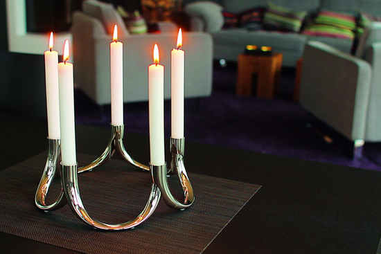 Philippi - Bow candle holder, 2 pcs set