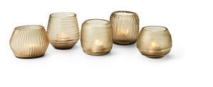 Philippi - Terra glass votives, 5 pcs set