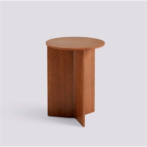 Hay bord - Slit table Wood - Walnut - Ø35 x H47 cm