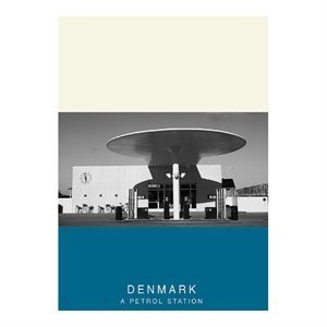 Image of Copenhagen Artwork - A PETROL STATION - plakat 50x70 cm