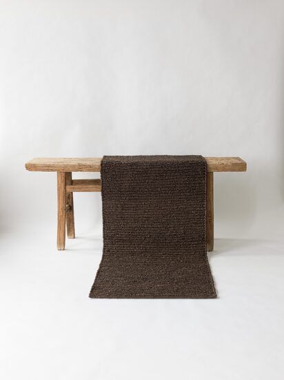 Tell Me More - Sumak hemp rug 80x200 - brown