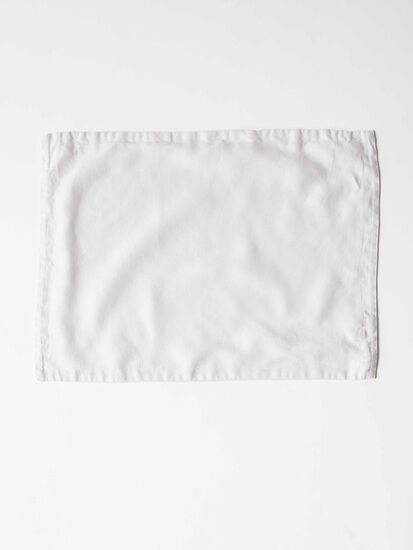 Tell Me More - Placemat linen - bleached white