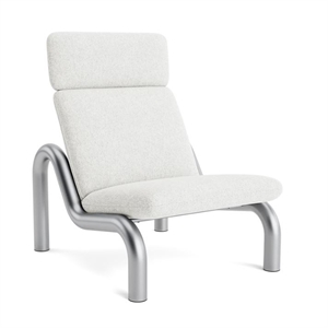 Normann Copenhagen - Tube Lounge Chair - lys grå - Hallingdal 110