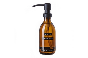 WELLmark - Håndsæbe - amber/black bamboo - 250ml - SHIT HAPPENS