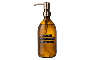 WELLmark - Håndsæbe - amber/brass bamboo - 500ml - MAY ALL YOUR TROUBLES