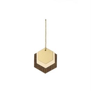 Image of Ferm Living - Wooden Jewellery - hexagon